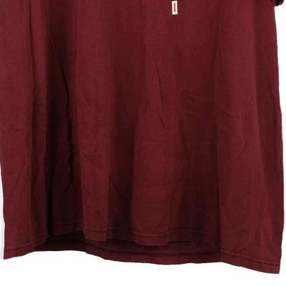 Wrangler Spellout T-Shirt - XL Burgundy Cotton Bl… - image 4