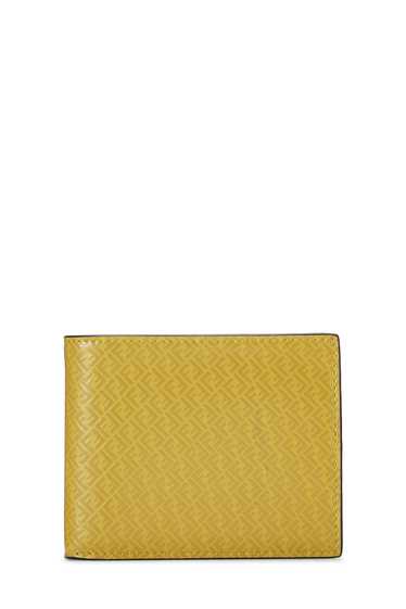 Yellow Zucchino Leather Bi-fold Wallet