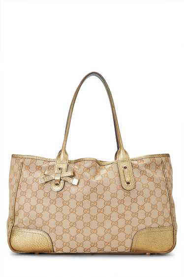 Gold GG Canvas Princy Tote