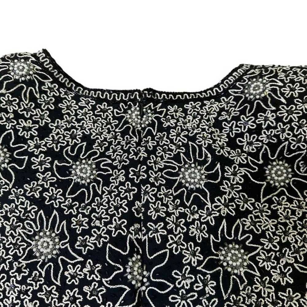 Laurence Kazar Vintage Beaded Dress Embroidered F… - image 8