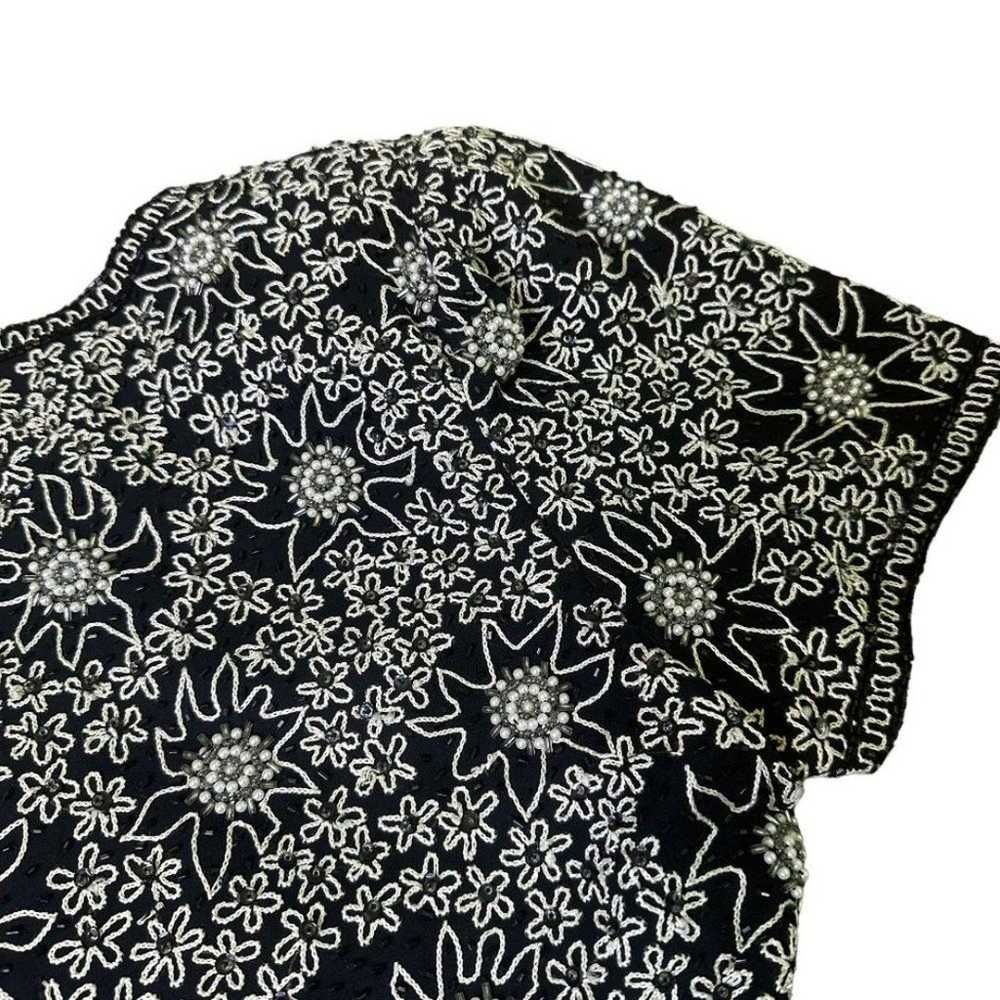 Laurence Kazar Vintage Beaded Dress Embroidered F… - image 9