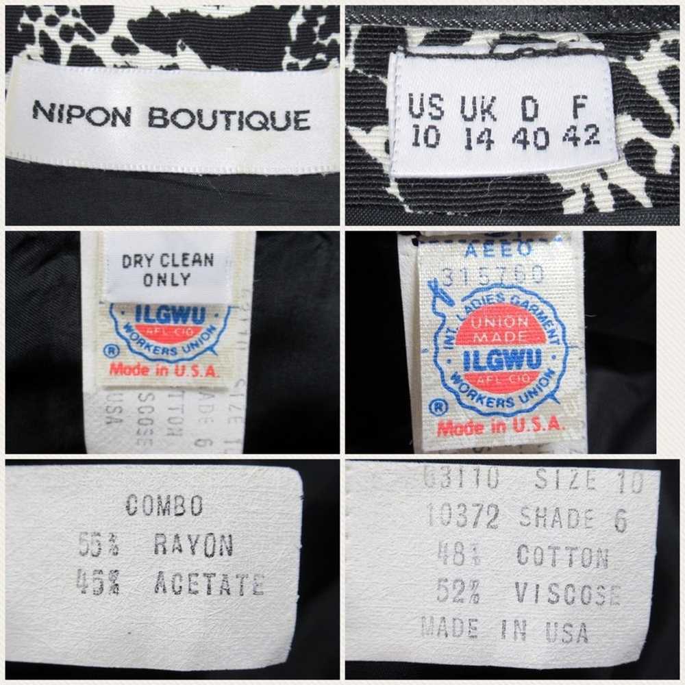 NIPON BOUTIQUE Vintage Animal Print Belted Midi S… - image 12