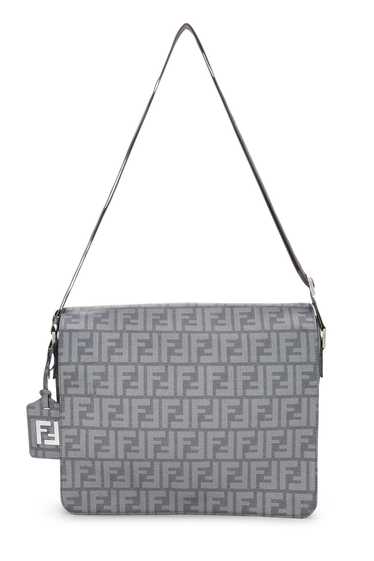 Grey Zucca Coated Canvas Messenger Large