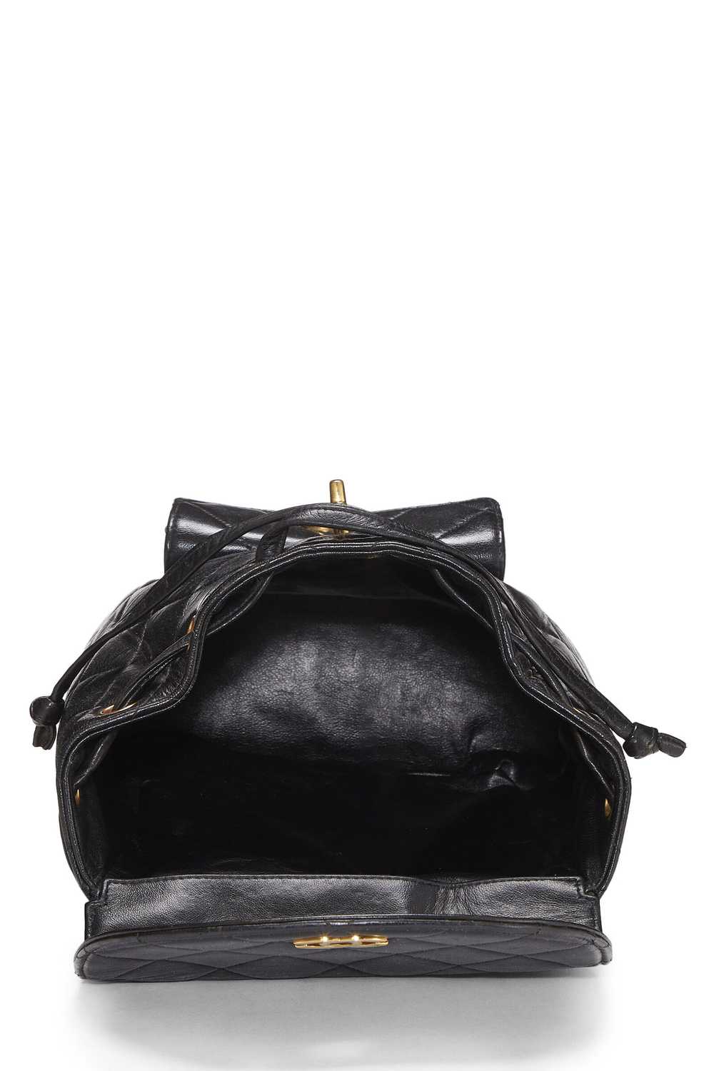 Black Quilted Lambskin 'CC' Classic Backpack Medi… - image 7