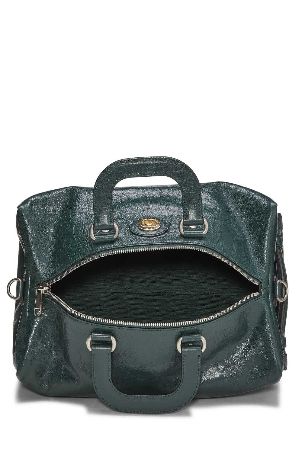 Black Leather Soft Backpack - image 10