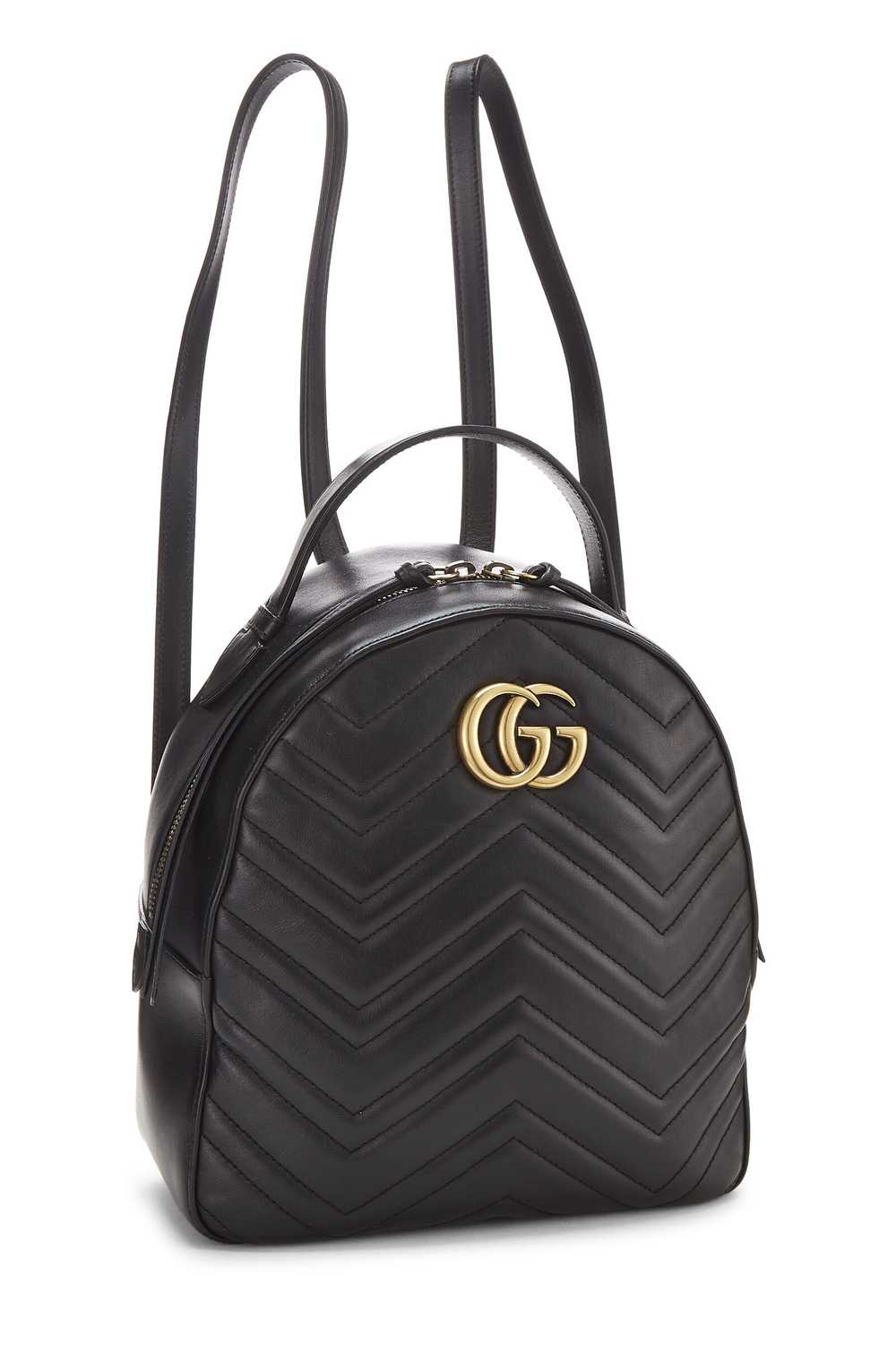 Black Leather Marmont Backpack - image 3