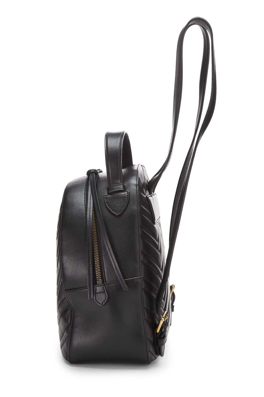 Black Leather Marmont Backpack - image 4