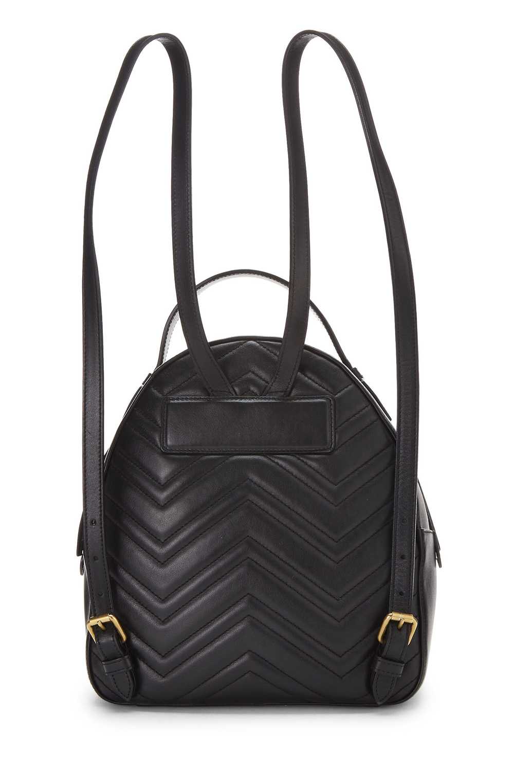 Black Leather Marmont Backpack - image 5
