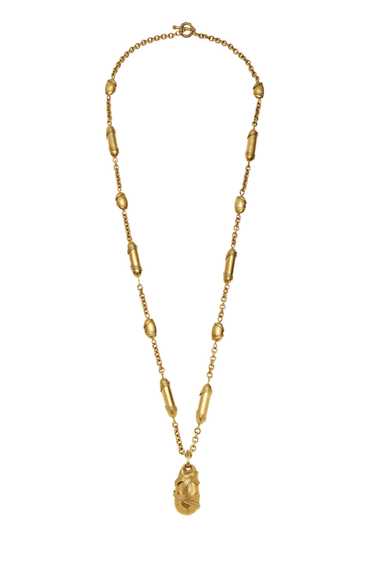 Gold Buoy Link 'CC' Necklace