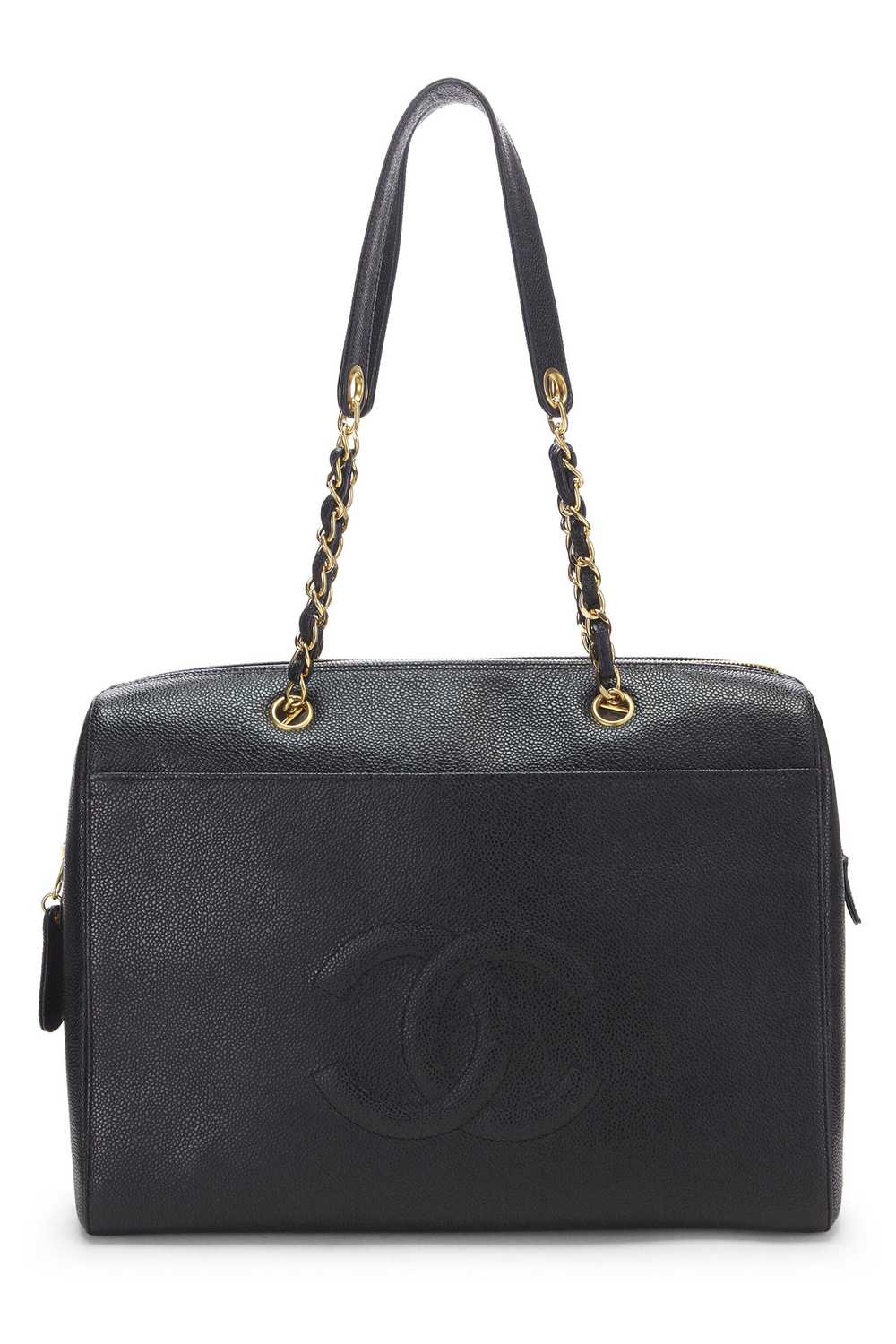 Black Caviar Zip Tote Small - image 1