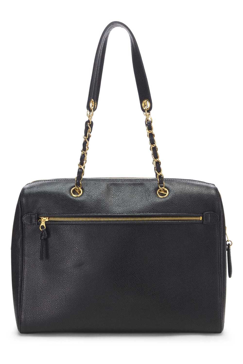 Black Caviar Zip Tote Small - image 4