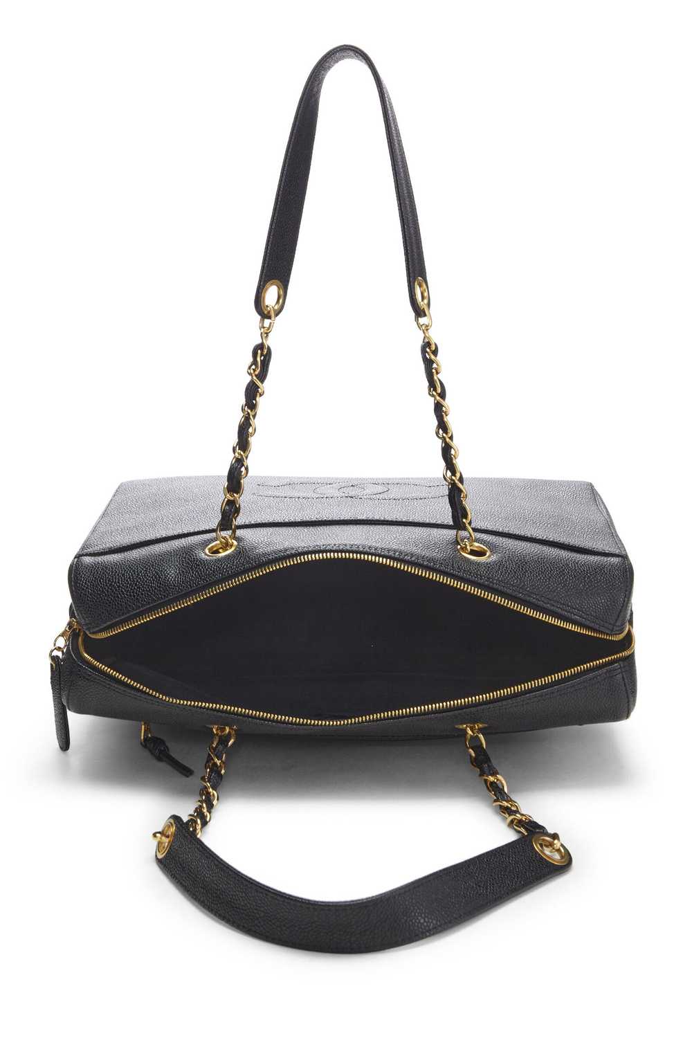 Black Caviar Zip Tote Small - image 6