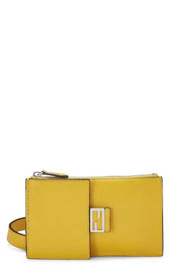 Yellow Leather Waist Pouch