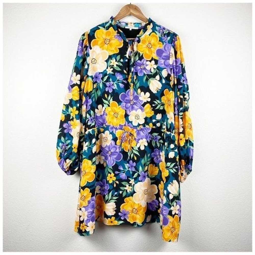 Tularosa Lillian Floral LS Mini Dress Size XL - image 1