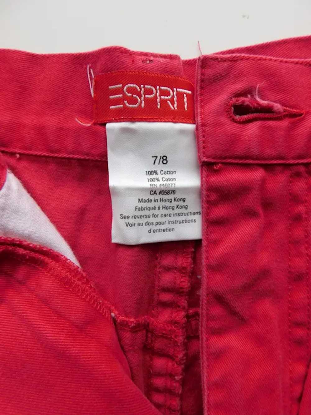 Vintage red mom shorts \ Esprit shorts \ Red cott… - image 10