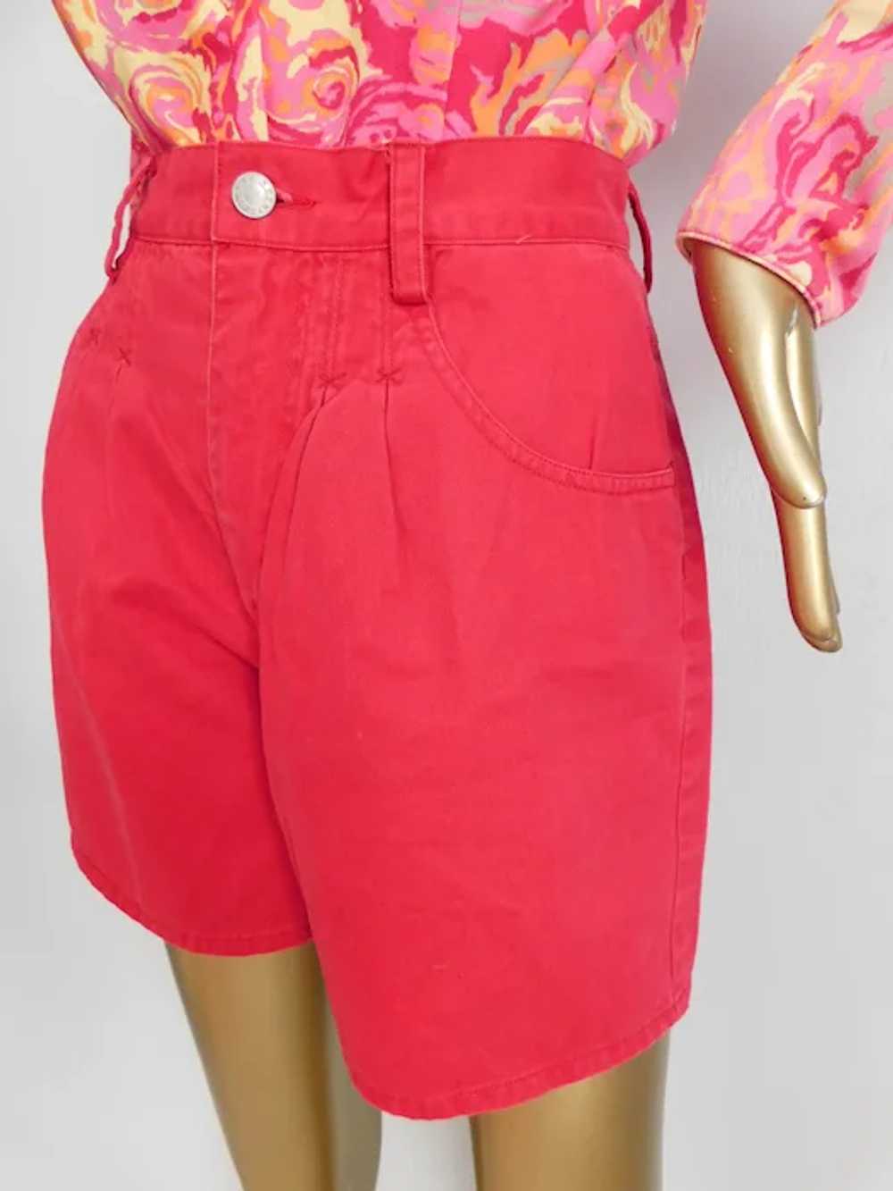 Vintage red mom shorts \ Esprit shorts \ Red cott… - image 8
