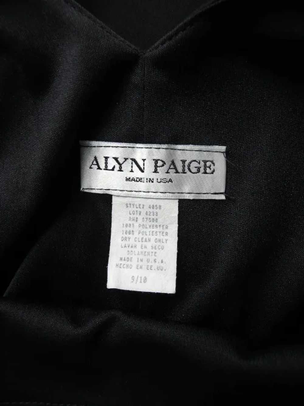 Vintage black layered slip dress \ Little black d… - image 9