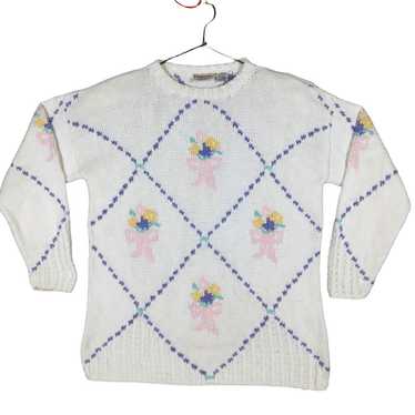 Vintage Essential Elements Knited Sweater Size Med