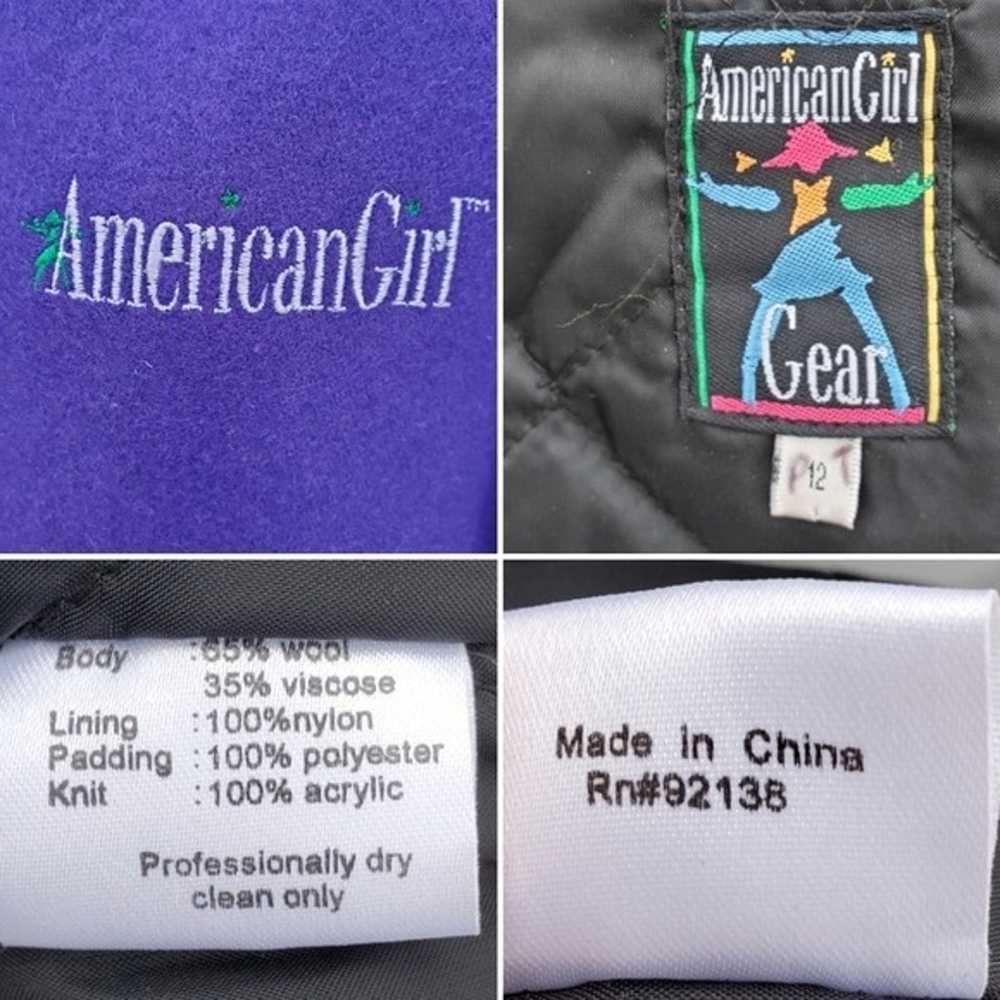 Vintage 90s y2k American Girl Gear Purple Black W… - image 4