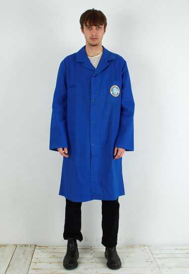 Vintage French Worker S Jacket Coat Blue De Travai