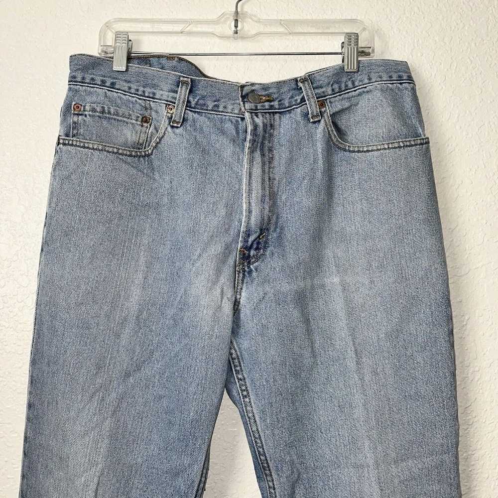 Levis 512 Jeans Size 38 X 30 Light Wash Slim Fit … - image 3