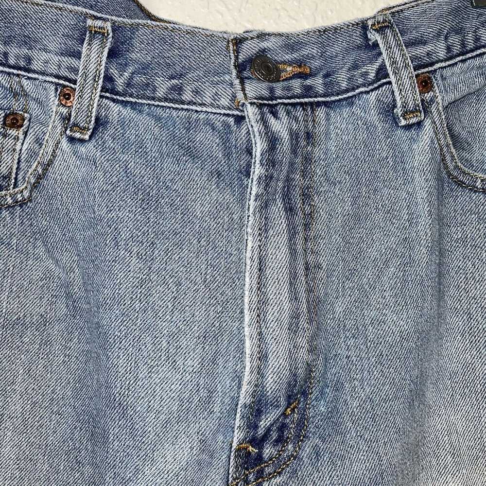 Levis 512 Jeans Size 38 X 30 Light Wash Slim Fit … - image 7