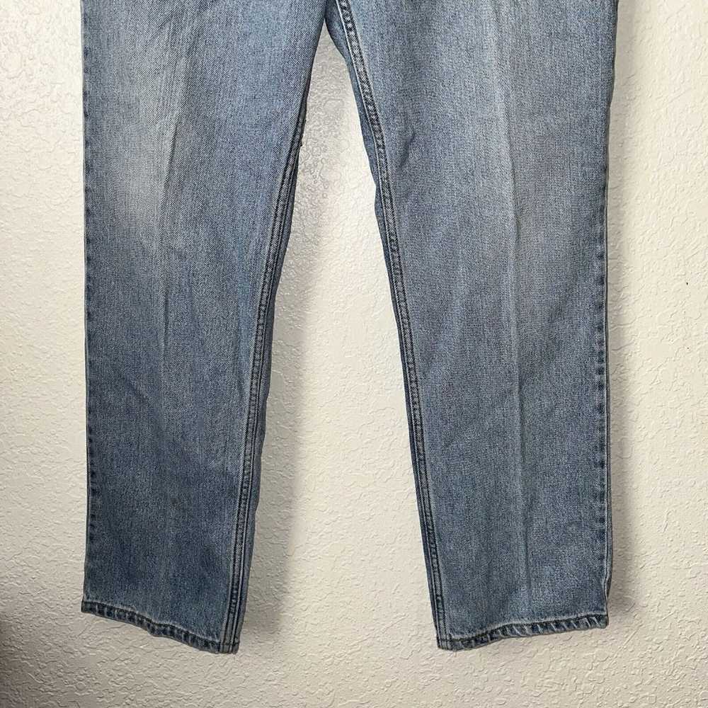 Levis 512 Jeans Size 38 X 30 Light Wash Slim Fit … - image 8