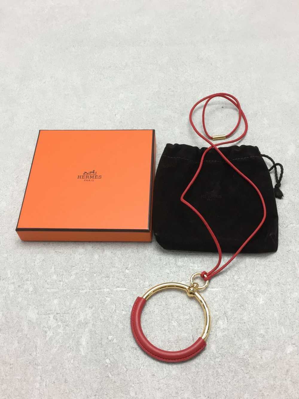 Hermes With Box Necklace --/ Red Top Grand Loop F… - image 4