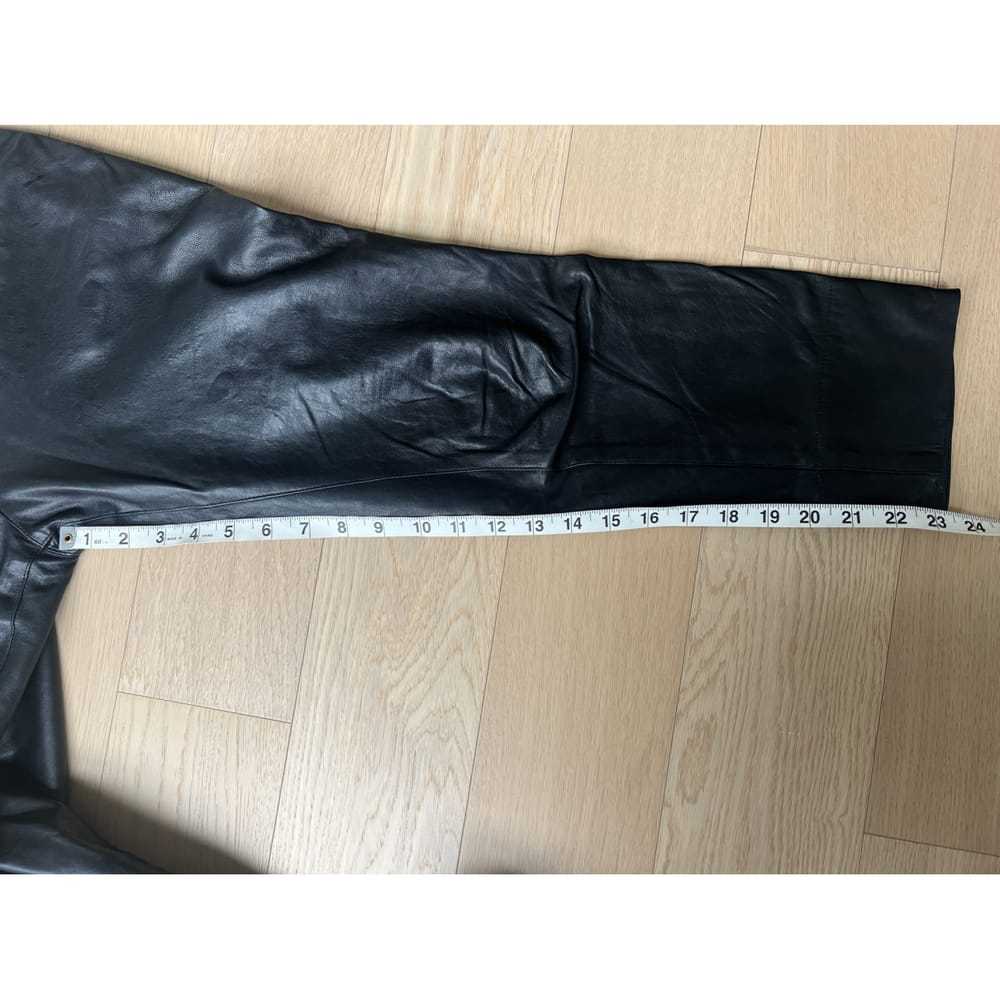 Mason Leather straight pants - image 6