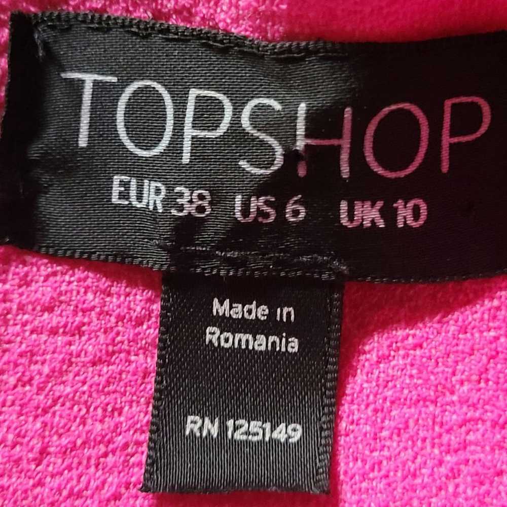 Topshop Topshop Pink Mini A Line Dress Size 6 - image 4