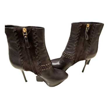 Sergio Rossi Leather ankle boots