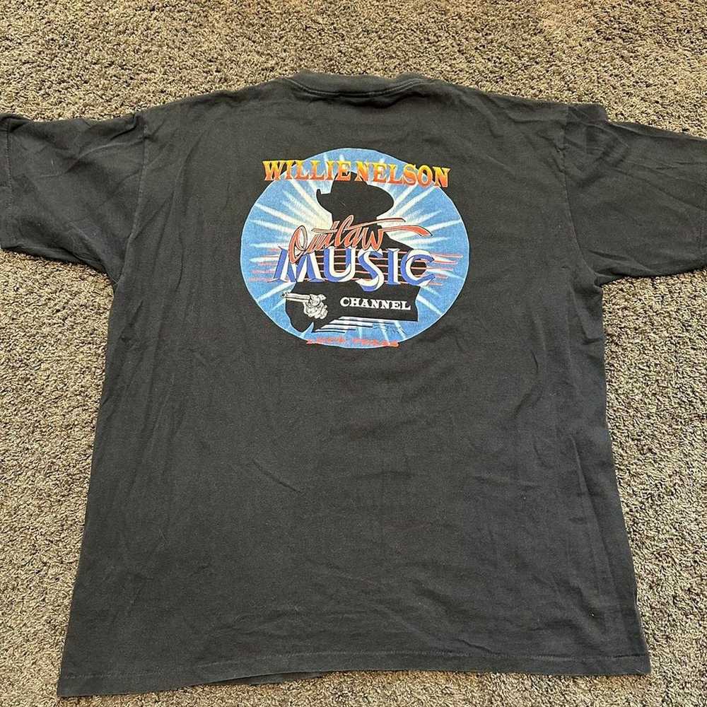 Vintage 90s Willie Nelson Outlaws Music Country T… - image 5