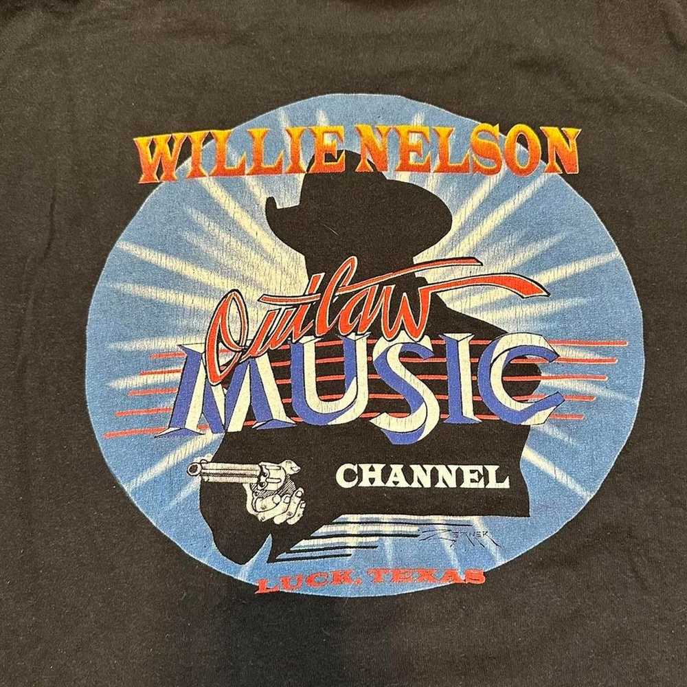 Vintage 90s Willie Nelson Outlaws Music Country T… - image 6