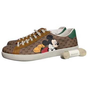 Gucci | Shoes | Gucci Sneakers Mickey Mouse Signature Mens Uk 75 Us 8 |  Poshmark