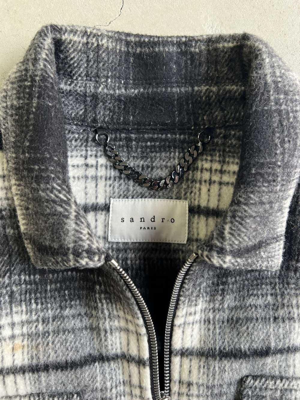 Sandro Sandro Plaid Winter Jacket - image 3