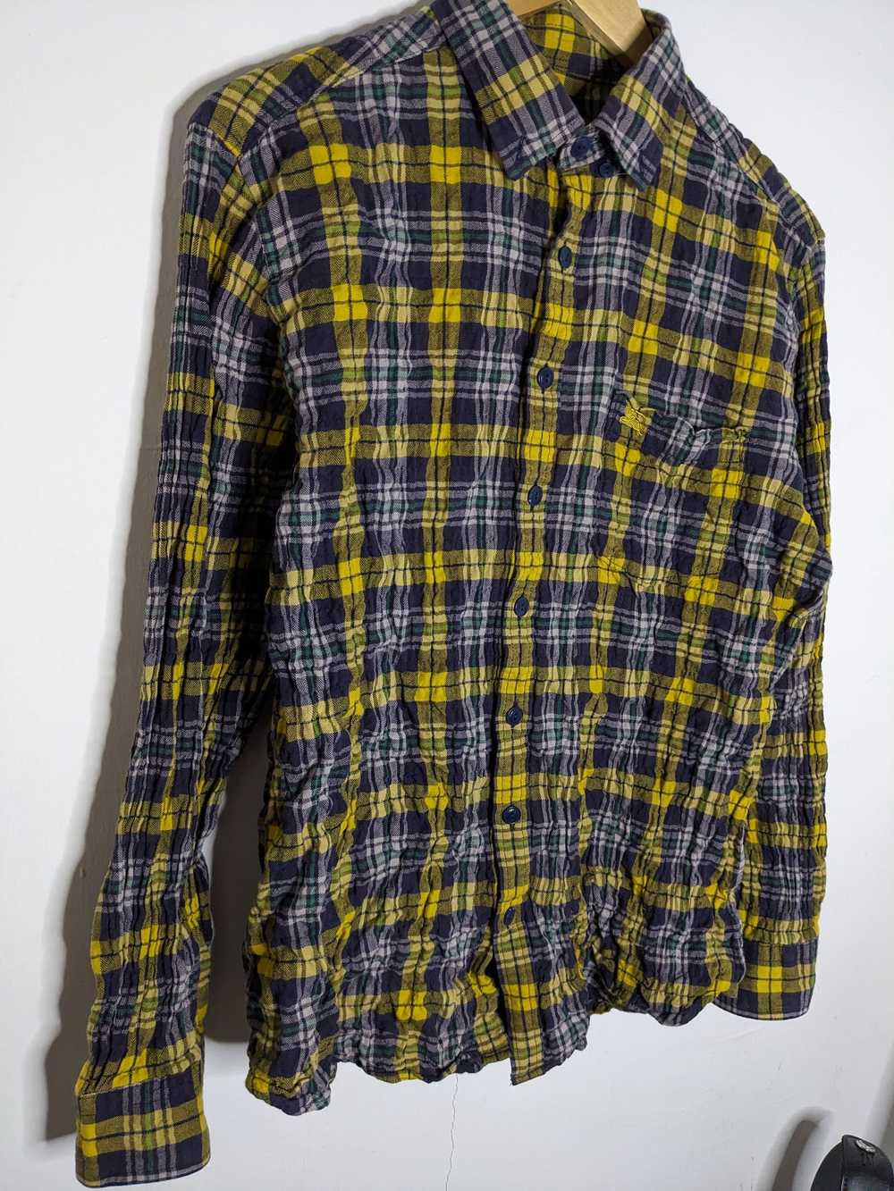 Burberry Burberry London Wrinkle Style Checked Pl… - image 1
