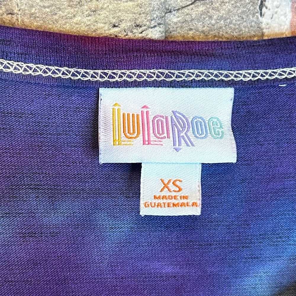 Brand XS LuLaRoe Purple Vibrant Maxi T-Shirt Dress - image 3