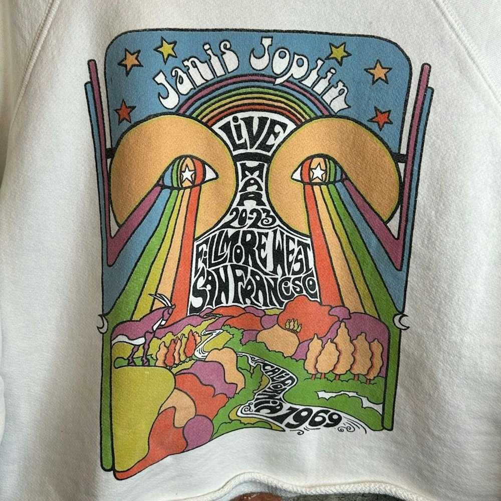 Brand Retro Brand Janis Joplin Antique White Crop… - image 3