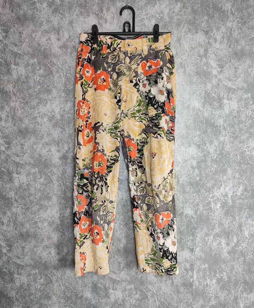 Issey Miyake Vintage Issey miyake floral pants - image 1