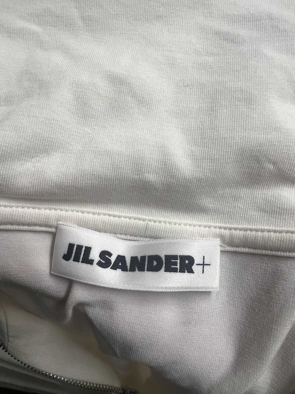 Jil Sander White Cotton Quarter-Zip Turtleneck - image 4