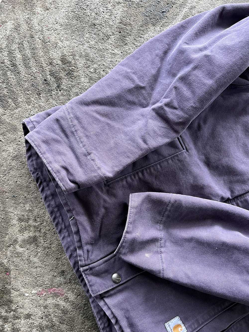 Carhartt × Vintage Vintage purple hooded Carhartt… - image 4