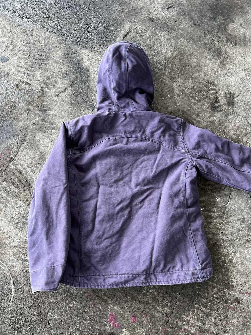 Carhartt × Vintage Vintage purple hooded Carhartt… - image 6