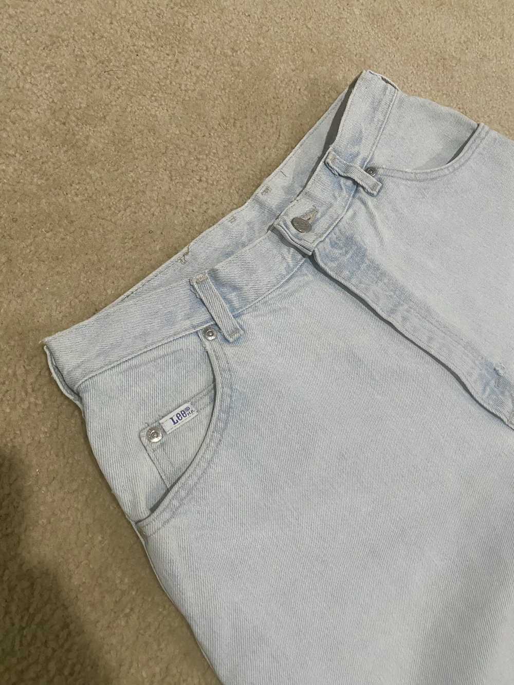 Lee × Vintage Vintage Lightwash Lee Denim Jeans - image 4