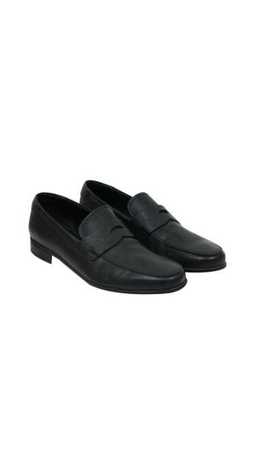 Prada Penny Loafers Black Saffiano Leather - 01966