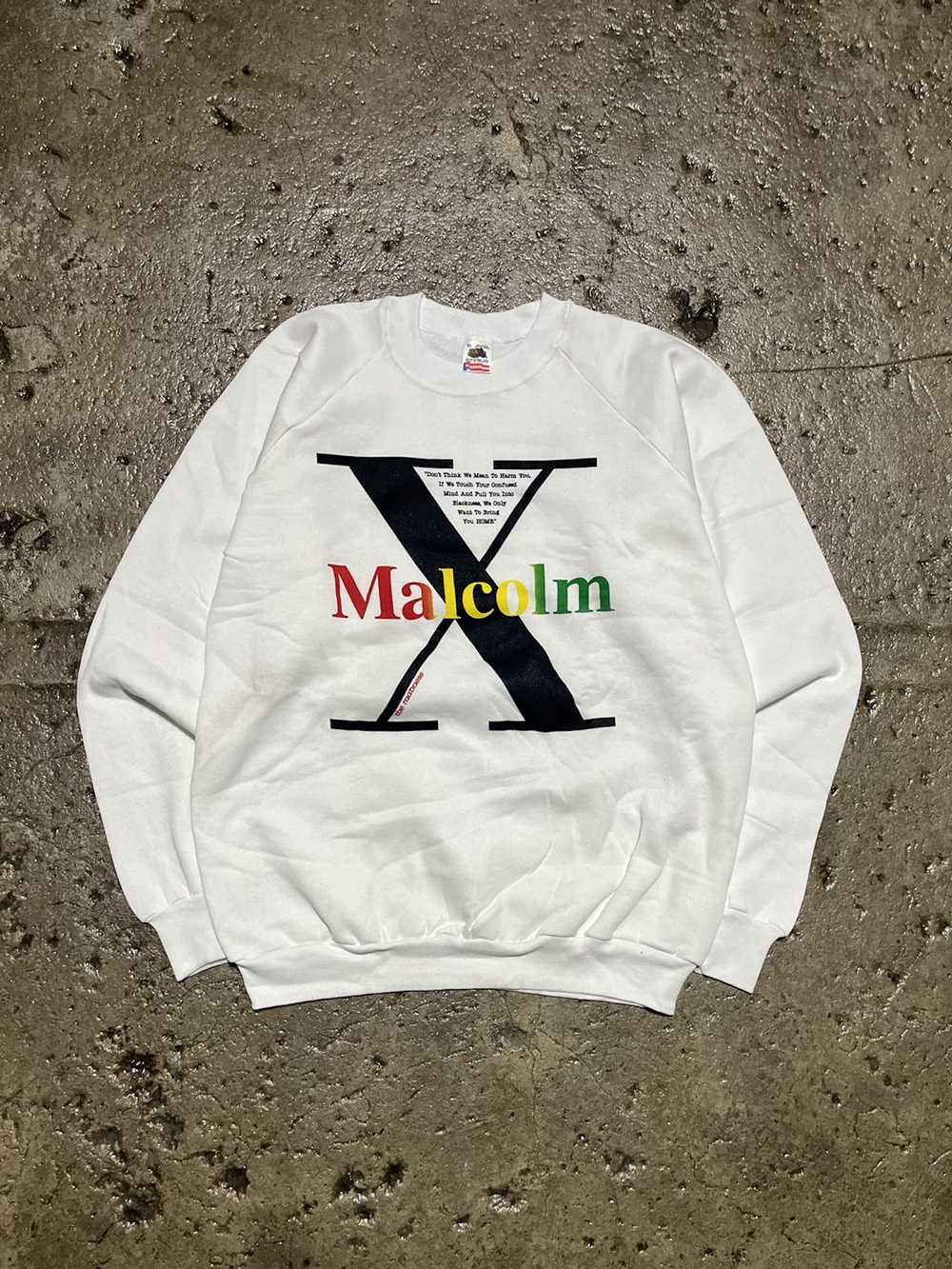 Malcolm X × Streetwear × Vintage Crazy Vintage 90… - image 1