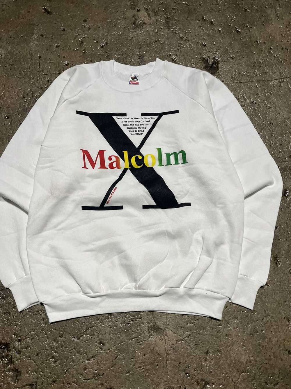 Malcolm X × Streetwear × Vintage Crazy Vintage 90… - image 2