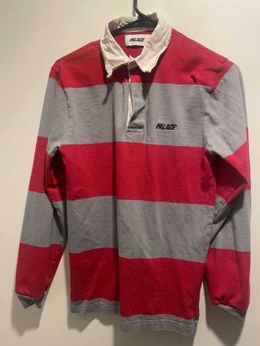 Palace Palace Long Sleeved Striped Rugby (Red)