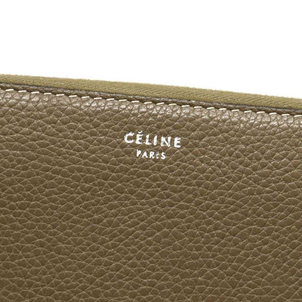 Celine Grained Calfskin Large Zip Around Multifun… - image 11