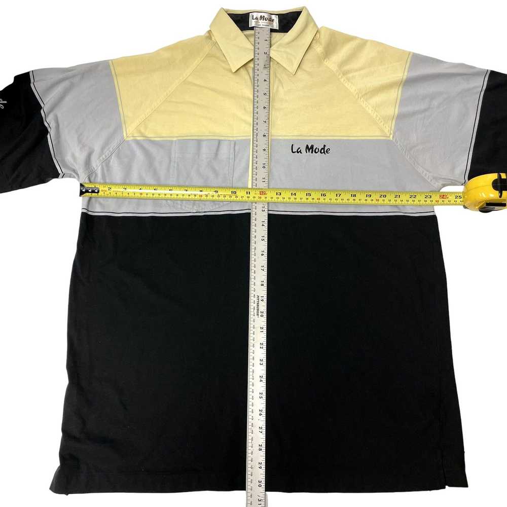 Unkwn 80's La Mode Sportswear Black Yellow COLOR … - image 6
