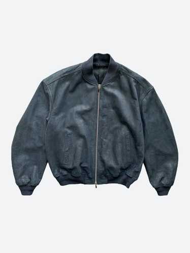 Dior Dior Navy Oblique Leather Bomber Jacket